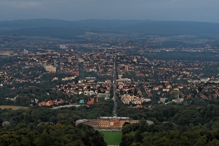 Blick auf Kassel vom Herkules