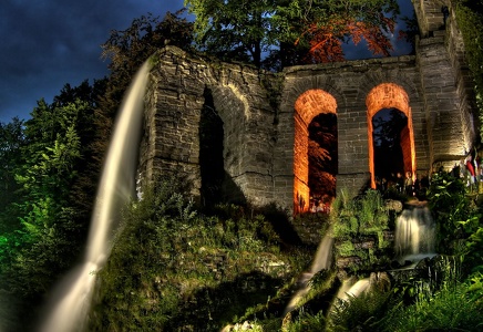 beleuchtete Wasserspiele, Kassel Wilhelmshöhe