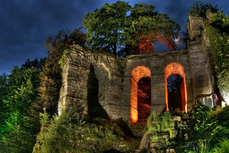 beleuchtete Wasserspiele, Kassel Wilhelmshöhe