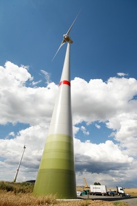 Winkraftanlage von Enercon bei Emstal / Nordhessen