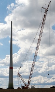 Winkraftanlage von Enercon bei Emstal / Nordhessen