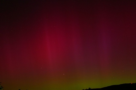 Polarlicht über Nordhessen