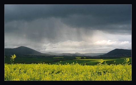 der Regen kommt...