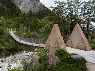 Hängebrücke im Klausbachtal