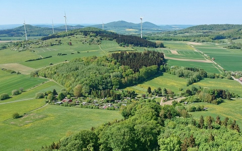 Luftaufnahme meines Heimatortes Schauenburg-Hoof mit DJI-Spark